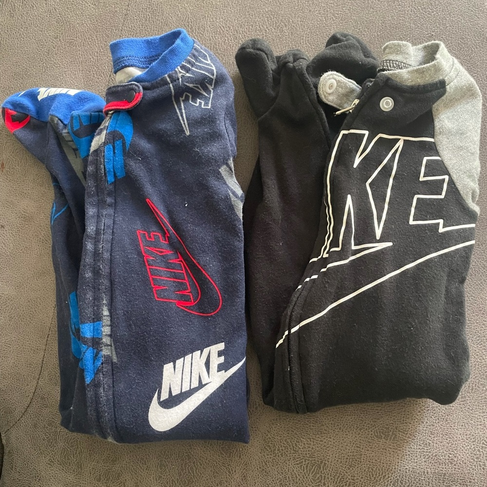 x 2 Pre-Loved / 6M Nike Footed PJ’s